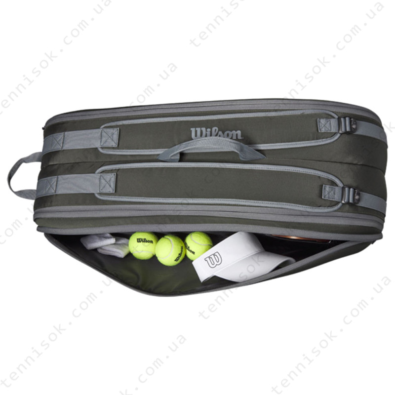 Теннисная сумка Wilson Tour Dark Green 6PK WR8022501001