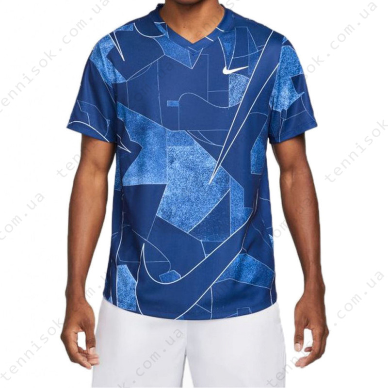  Футболка Nike Court Dri-Fit Victory Men's Printed Tennis Top DD8333-455