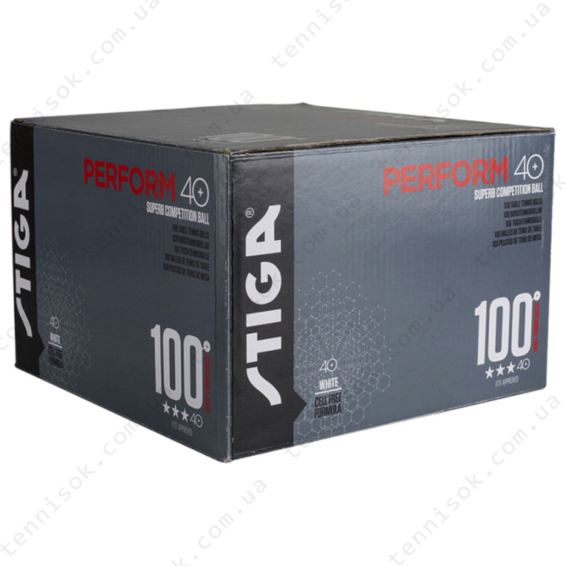 Кульки Stiga Perform 3-star ABS 100-pack White