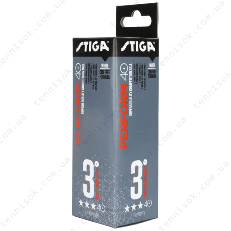 Кульки Stiga Perform 3-star ABS 3-pack White