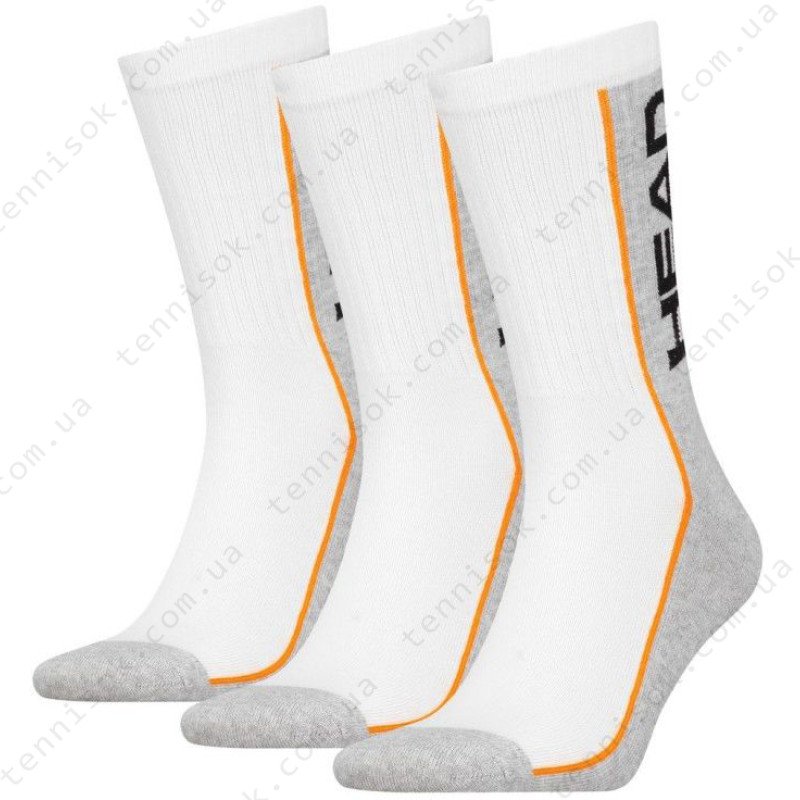 Носки Head Performance Crew 3P White/Grey/Orange