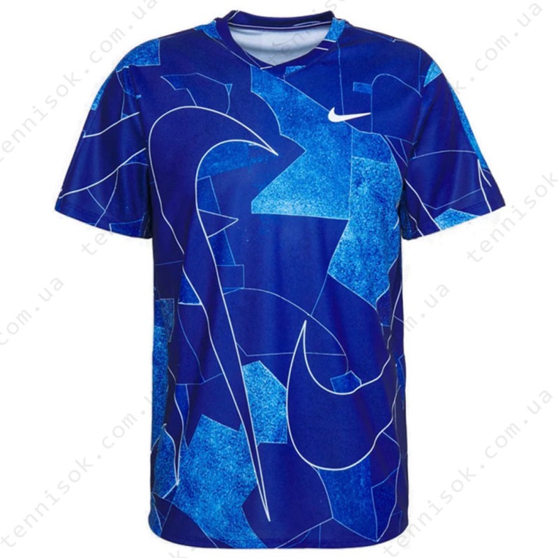  Футболка Nike Court Dri-Fit Victory Men's Printed Tennis Top DD8333-455