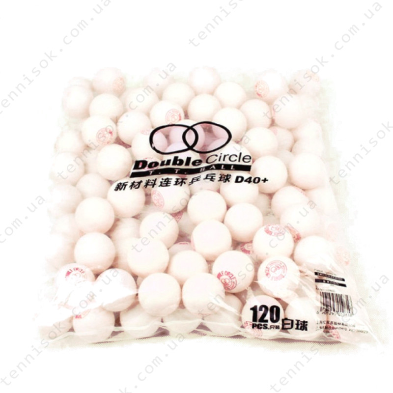 Кульки DHS Double Circle Dual 40+ 120pcs