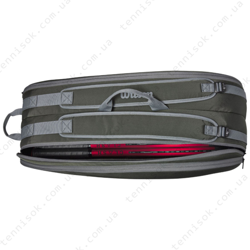 Теннисная сумка Wilson Tour Dark Green 6PK WR8022501001