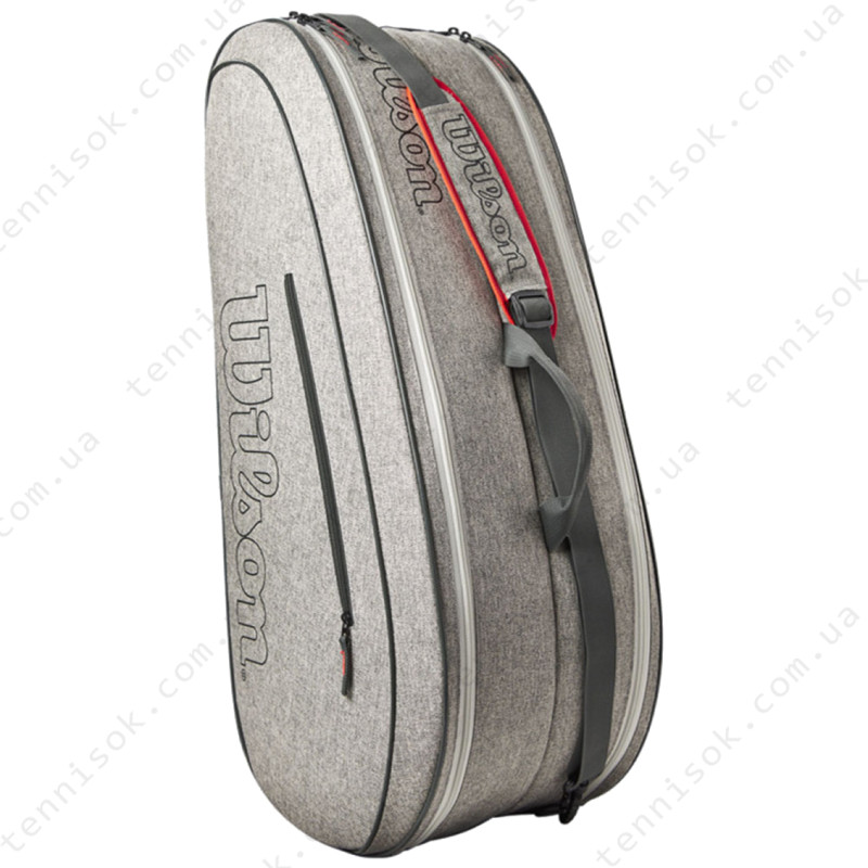 Теннисная сумка Wilson Team Heather Grey 6PK WR8022601001