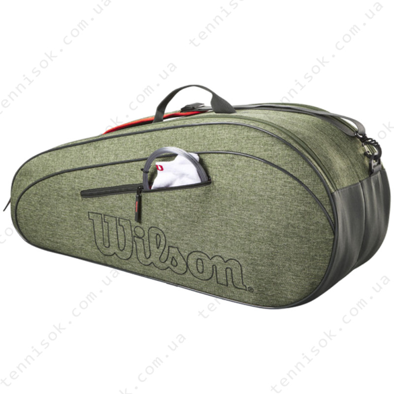 Тенісна сумка Wilson Team Heather Green 6PK WR8022701001
