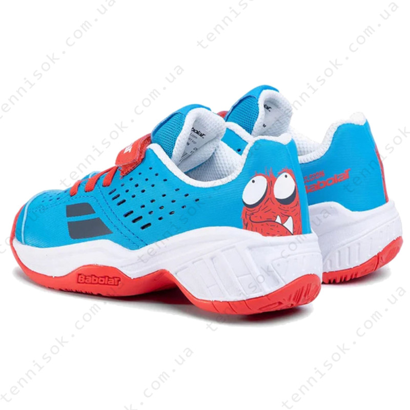 Теннисные кроссовки Babolat Pulsion All Court Kid 32S20518 Tomato Red/Blue Aster
