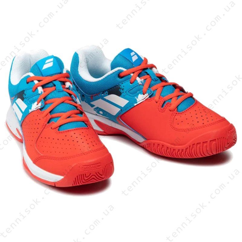 Тенісні кросівки Babolat Pulsion All Court Junior Tomato Red/Blue Aster 33S20482