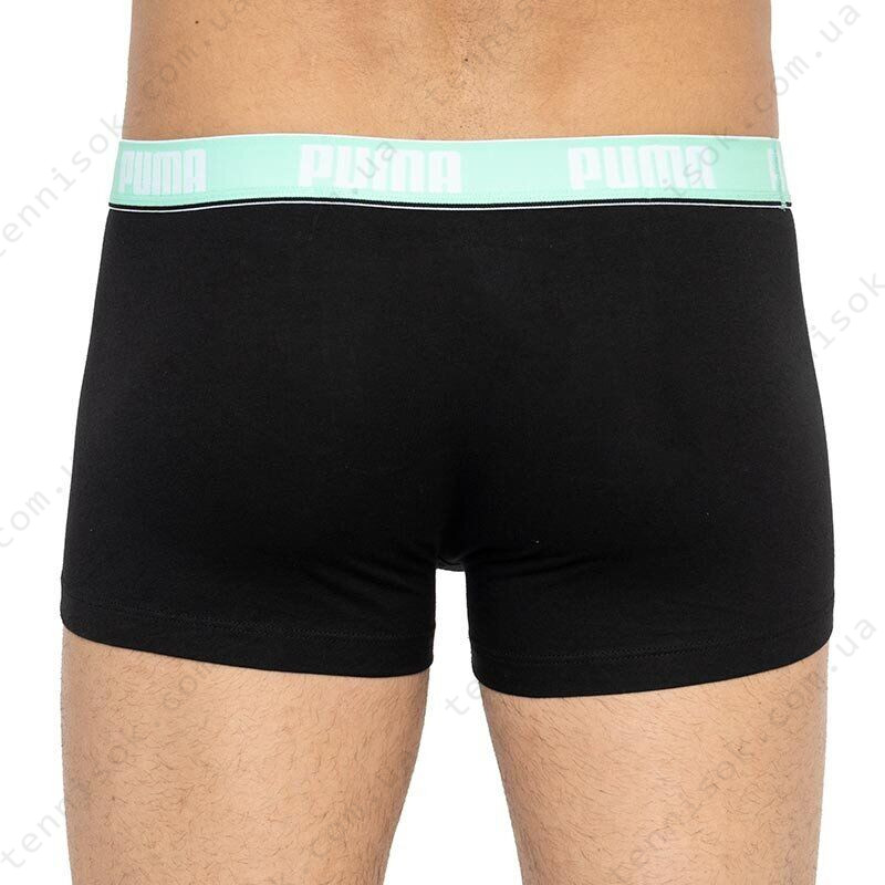  Трусы Puma Basic Trunk 2-pack Black/Light Green