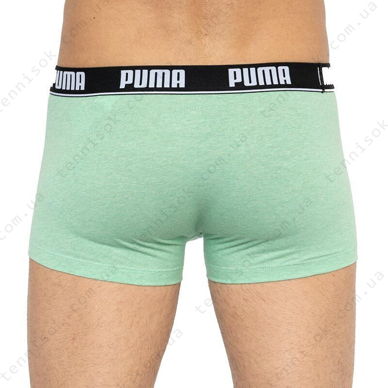  Трусы Puma Basic Trunk 2-pack Black/Light Green