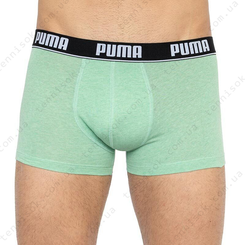  Трусы Puma Basic Trunk 2-pack Black/Light Green