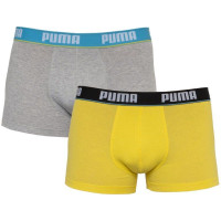  Трусы Puma Basic Trunk 2-pack Light Gray/Yellow
