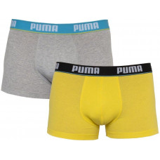  Трусы Puma Basic Trunk 2-pack Light Gray/Yellow