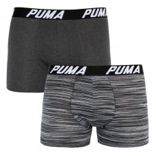  Трусы Puma Bold Stripe Boxer 2-pack Gray