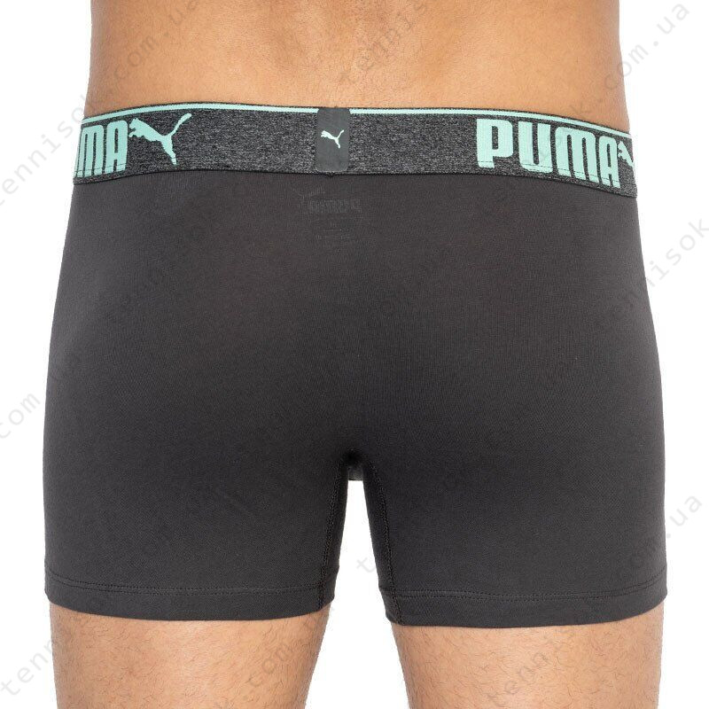  Трусы Puma Lifestyle Sueded Cotton Boxer 3-pack Blue/Gray