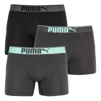  Трусы Puma Lifestyle Sueded Cotton Boxer 3-pack Blue/Gray