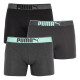  Трусы Puma Lifestyle Sueded Cotton Boxer 3-pack Blue/Gray