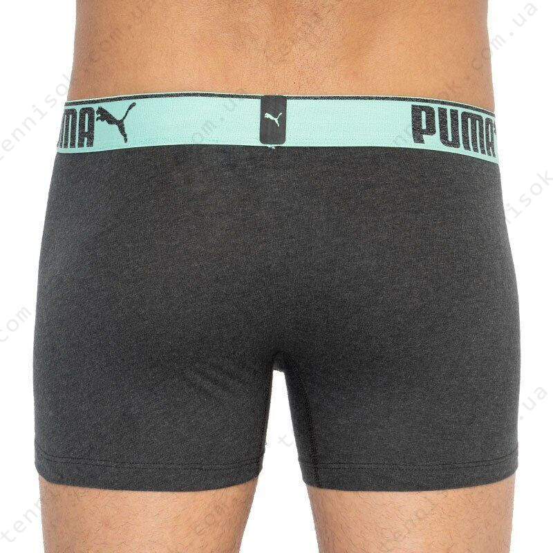  Трусы Puma Lifestyle Sueded Cotton Boxer 3-pack Blue/Gray