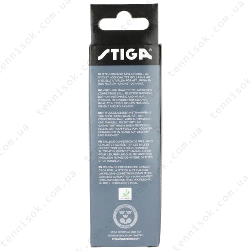 Кульки Stiga Perform 3-star ABS 3-pack White