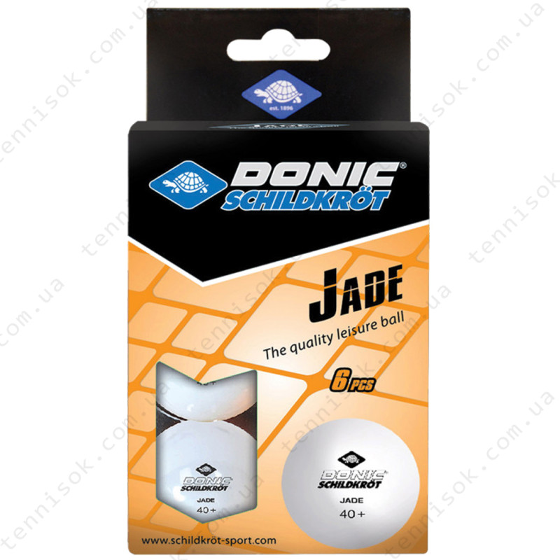 Кульки Donic Jade ball 40+ White 6pcs