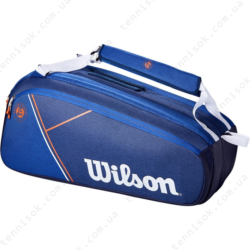 Теннисная сумка Wilson Super Tour Roland Garros 9 Racquets Bag WR8018201001