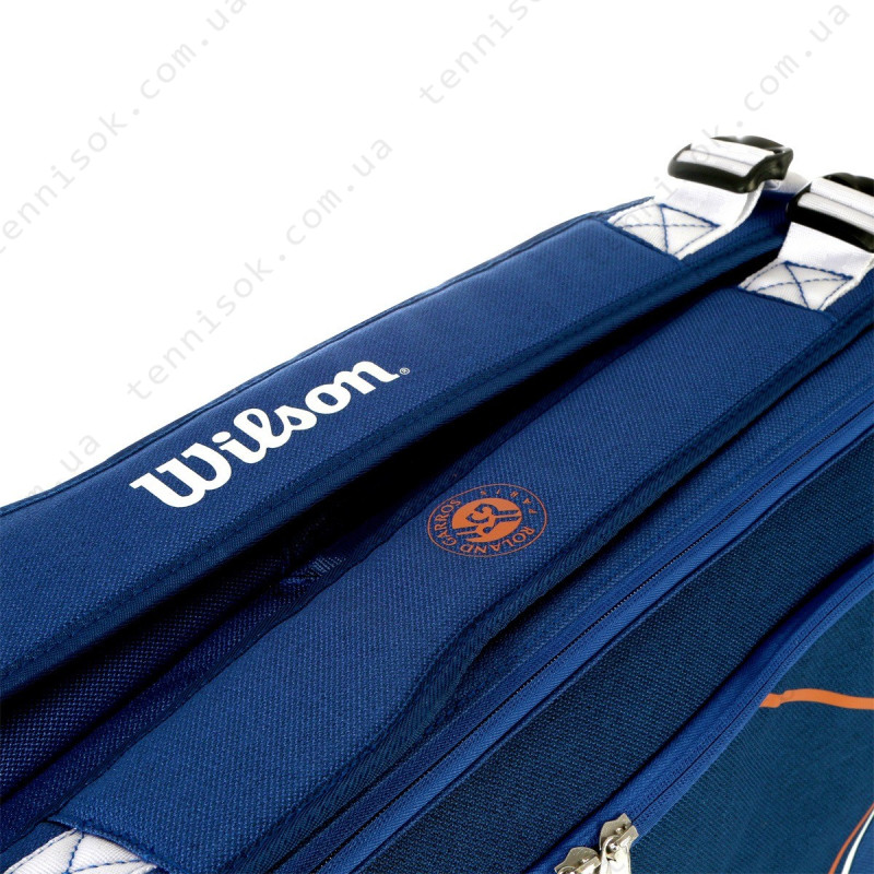 Теннисная сумка Wilson Super Tour Roland Garros 9 Racquets Bag WR8018201001