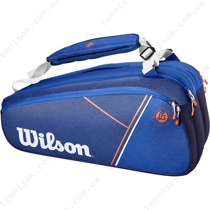 Теннисная сумка Wilson Super Tour Roland Garros 9 Racquets Bag WR8018201001