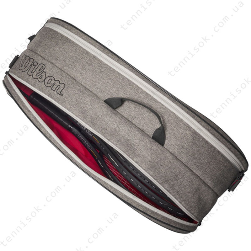 Теннисная сумка Wilson Team Heather Grey 6PK WR8022601001
