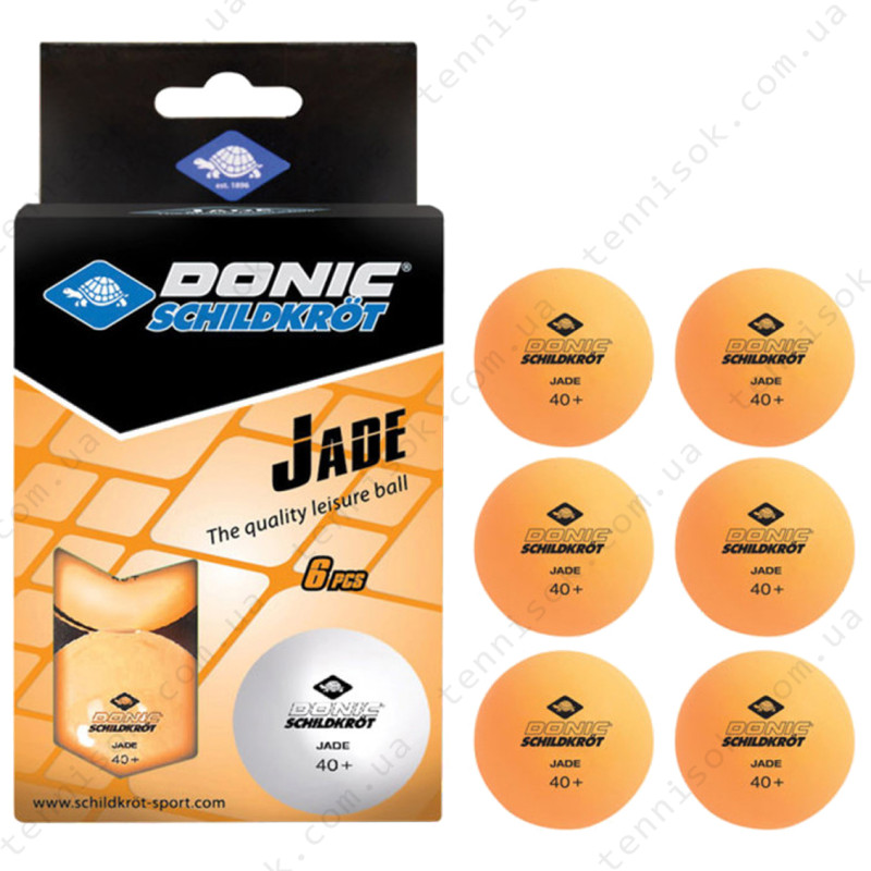 Шарики Donic Jade ball 40+ Orange 6pcs